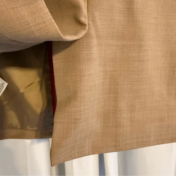 J.Crew Vivienne Italian Wool Blazer Tan Gold Button Women’s 12T Tall - Picture 15 of 16